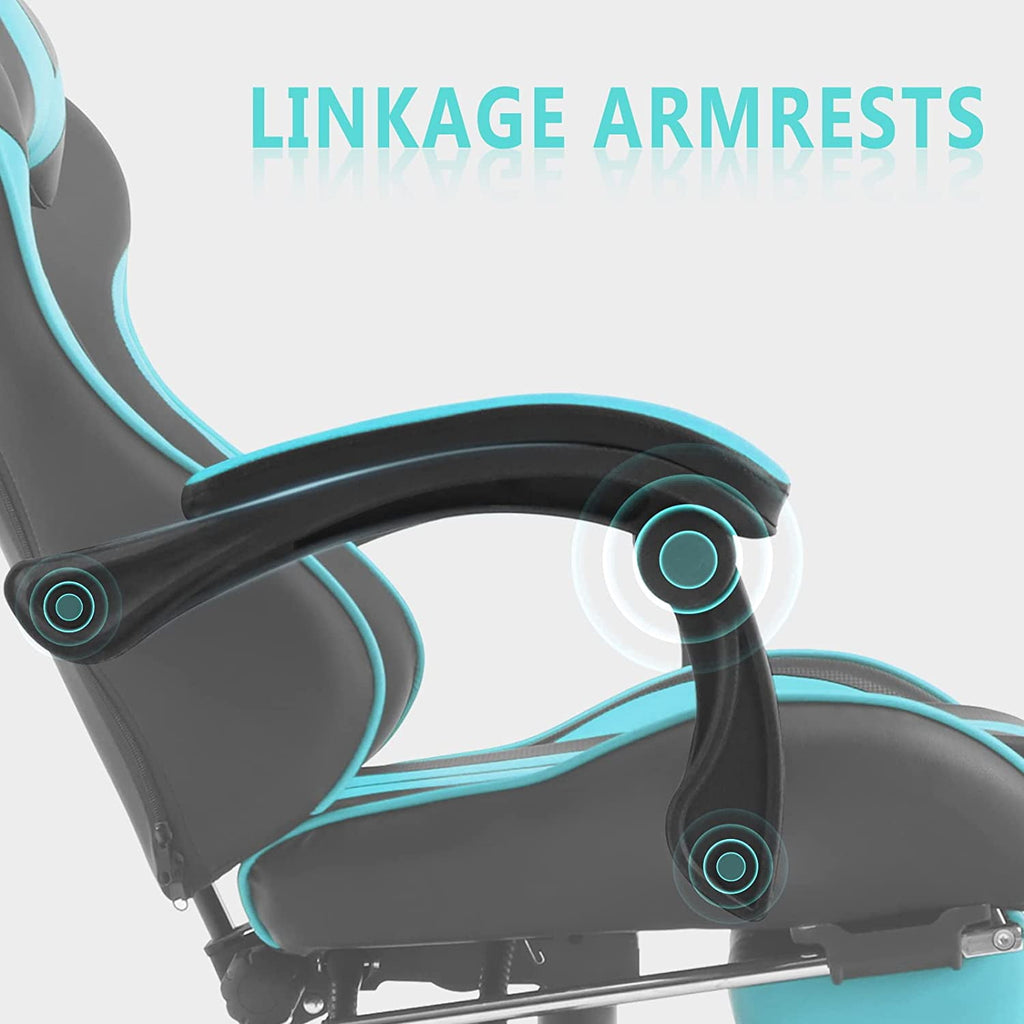 Ferghana Miami Blue Gaming Chair, Gamer Chair, PC Gaming Chair, Ergonomic Gaming Chair, Computer Gaming Chair with for Adults Teens