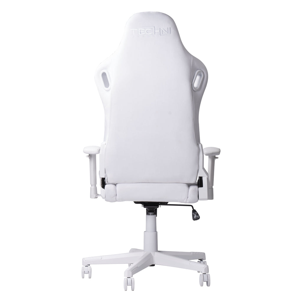 Techni Sport Velvet Gaming Chair, White RTA-TSF45C-WHT