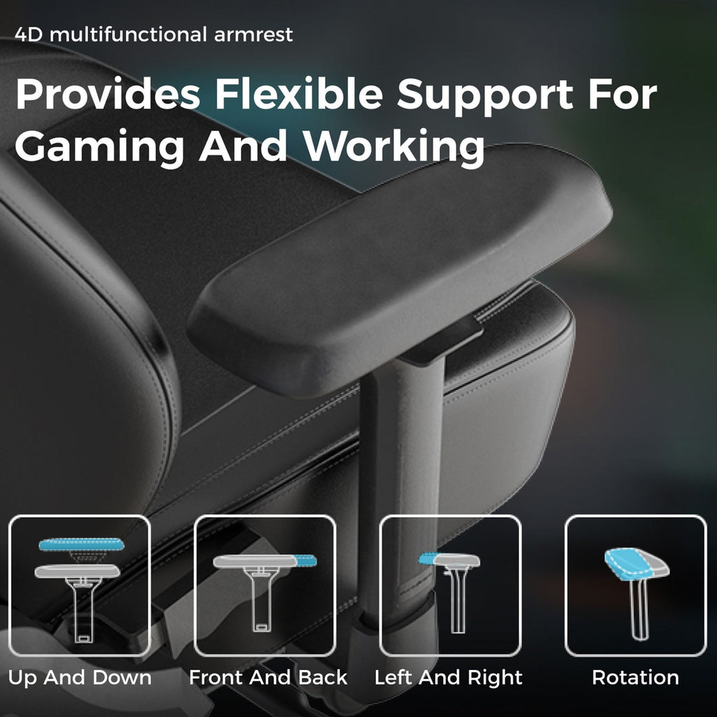 DXRACER Craft Series Gaming Chair -  Fabric Reclining Ergonomic Office Chair with Integrated Lumbar Support & Adjustable Headrest - Comfortable PC Computer Gamer Gaming Chair Recliner, Extra Large