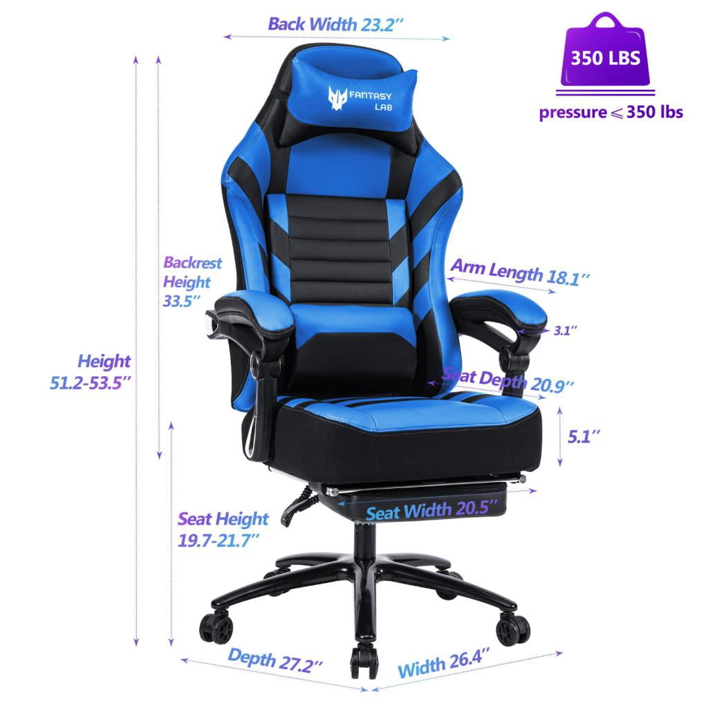 New Ergonomic Office Computer Chair- Memory Foam Seat, Adjustable Height, 360° Swivel, Reclining & Linkage Armrests