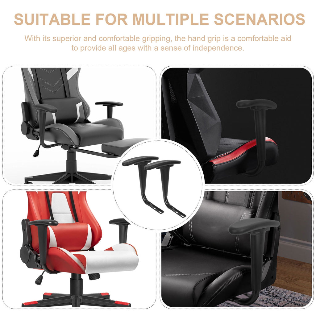 WHAMVOX  2 Pcs Arm Rest for Desk Chair Heavy Duty Support Gaming Office Black