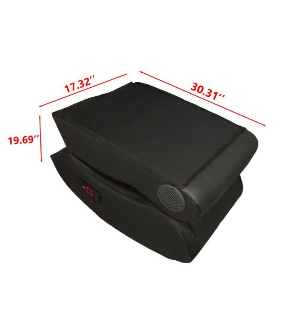 Foldable Gaming Chair with Speakers & Vibration - LED Strip, Bluetooth, USB Port - Multi-Function Comfortable Gaming Seat for Console, PC & Mobile