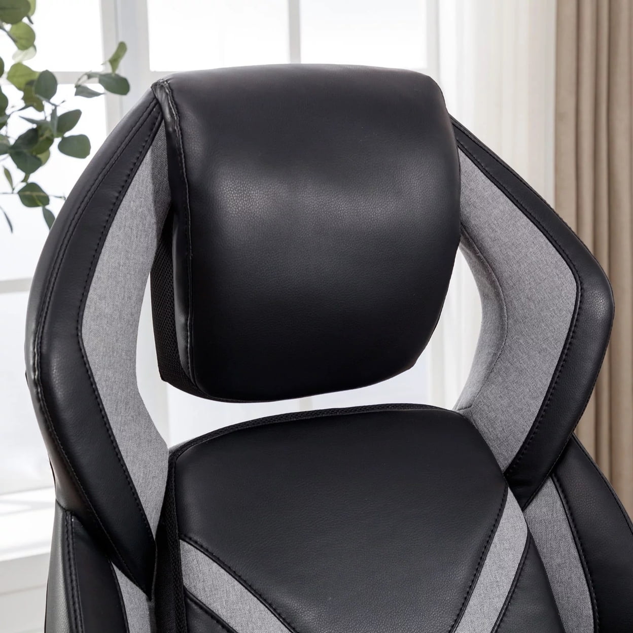 Gamers Unite Pro-Series Adult Gaming Chair with AIR Lumbar and Comfort Coil Seat Technology, Black