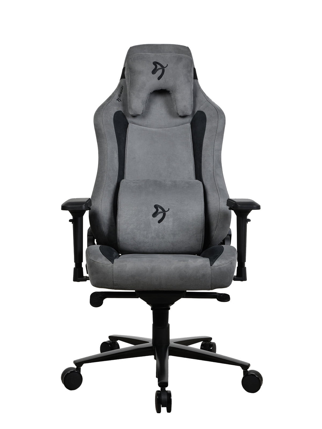 Arozzi Vernazza Supersoft Upholstery Material has a Unique Velvety Texture That is Fluid-Repellant and Breathable with Memory Foam Lumbar Support 4D Armrest for Office and Gaming Chair - Anthracite