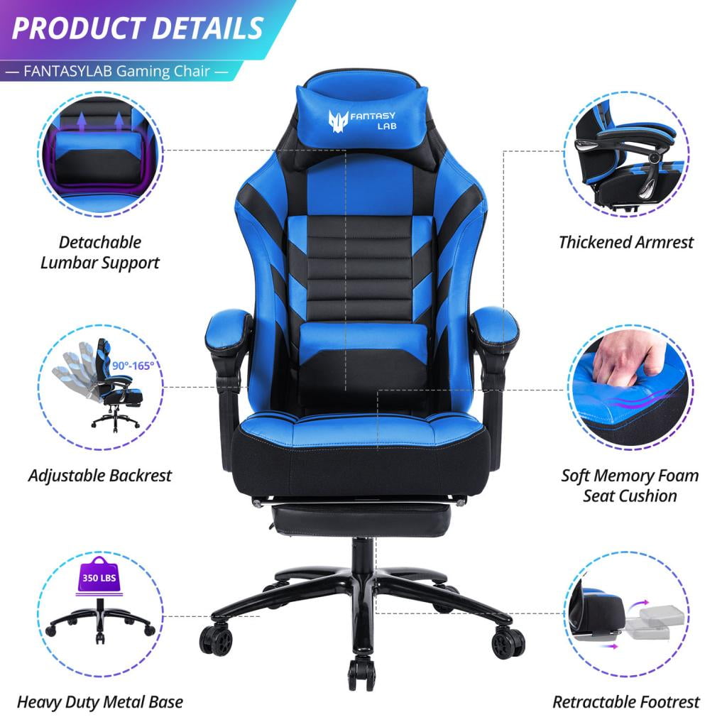 New Ergonomic Office Computer Chair- Memory Foam Seat, Adjustable Height, 360° Swivel, Reclining & Linkage Armrests