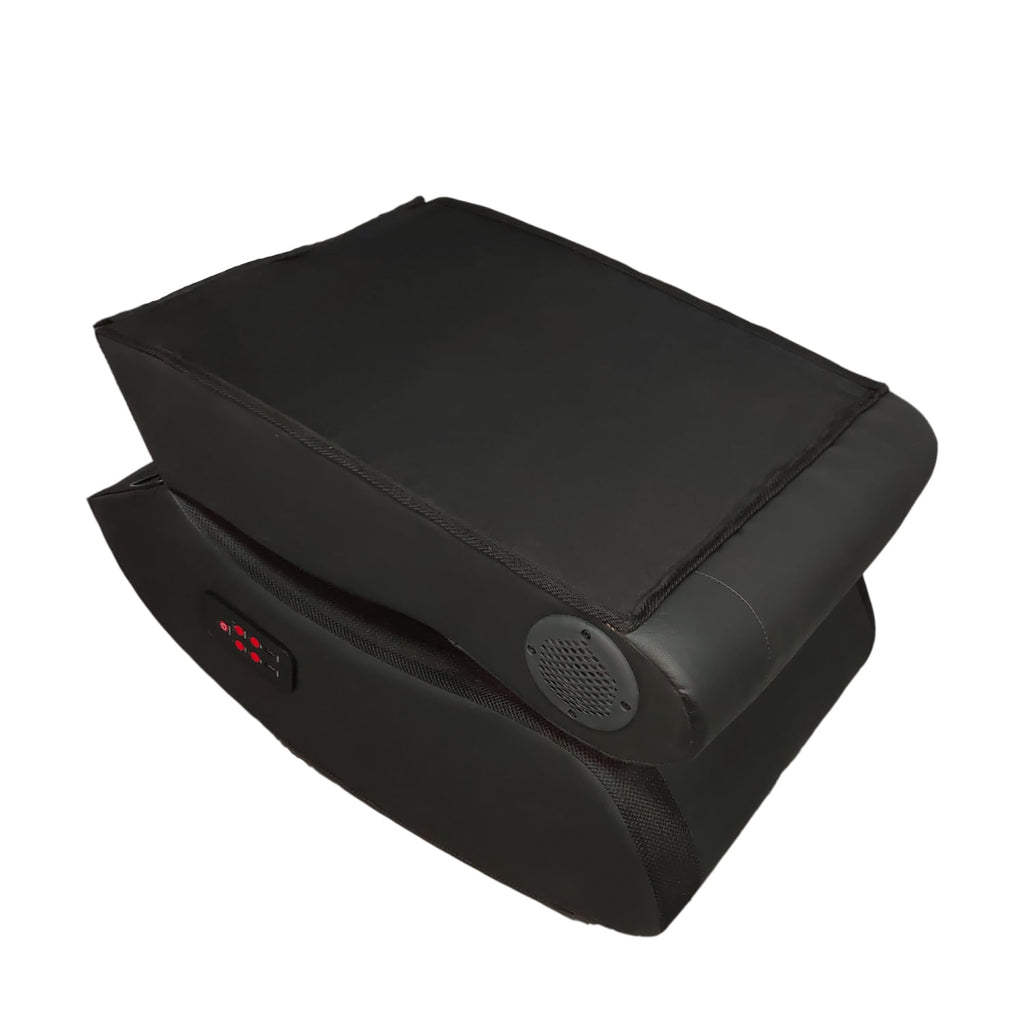 Folding Gaming Chair with Metal Speakers, RGB Lighting, Bluetooth, Vibration Massage & USB Port