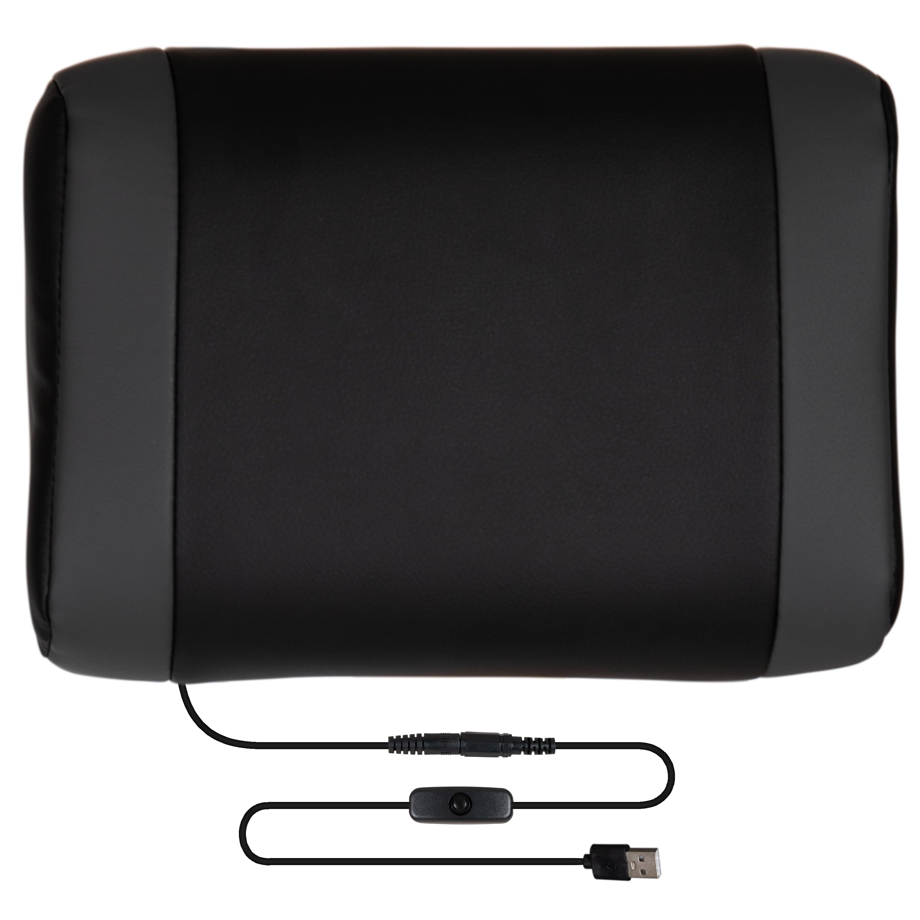 Emma + Oliver Black/Black Gaming Desk Set - Cup/Headset Holder/Reclining & Footrest