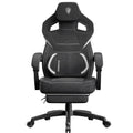 Dowinx Ergonomic Fabric Gaming Chair with Adjustable Footrest & Lumbar Massage - High-Back Computer Office Chair for Adults, 300 lb Weight Capacity (Purple)
