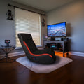 Folding Gaming Chair with Metal Speakers, RGB Lighting, Bluetooth, Vibration Massage & USB Port