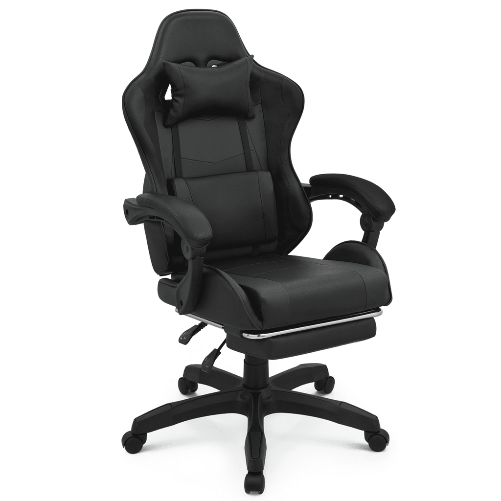 MoNiBloom Gaming Office Chair, Ergonomic High Back Gaming Chair with Headrest and Lumbar Support, Ergonomic Swivel Chair , Red