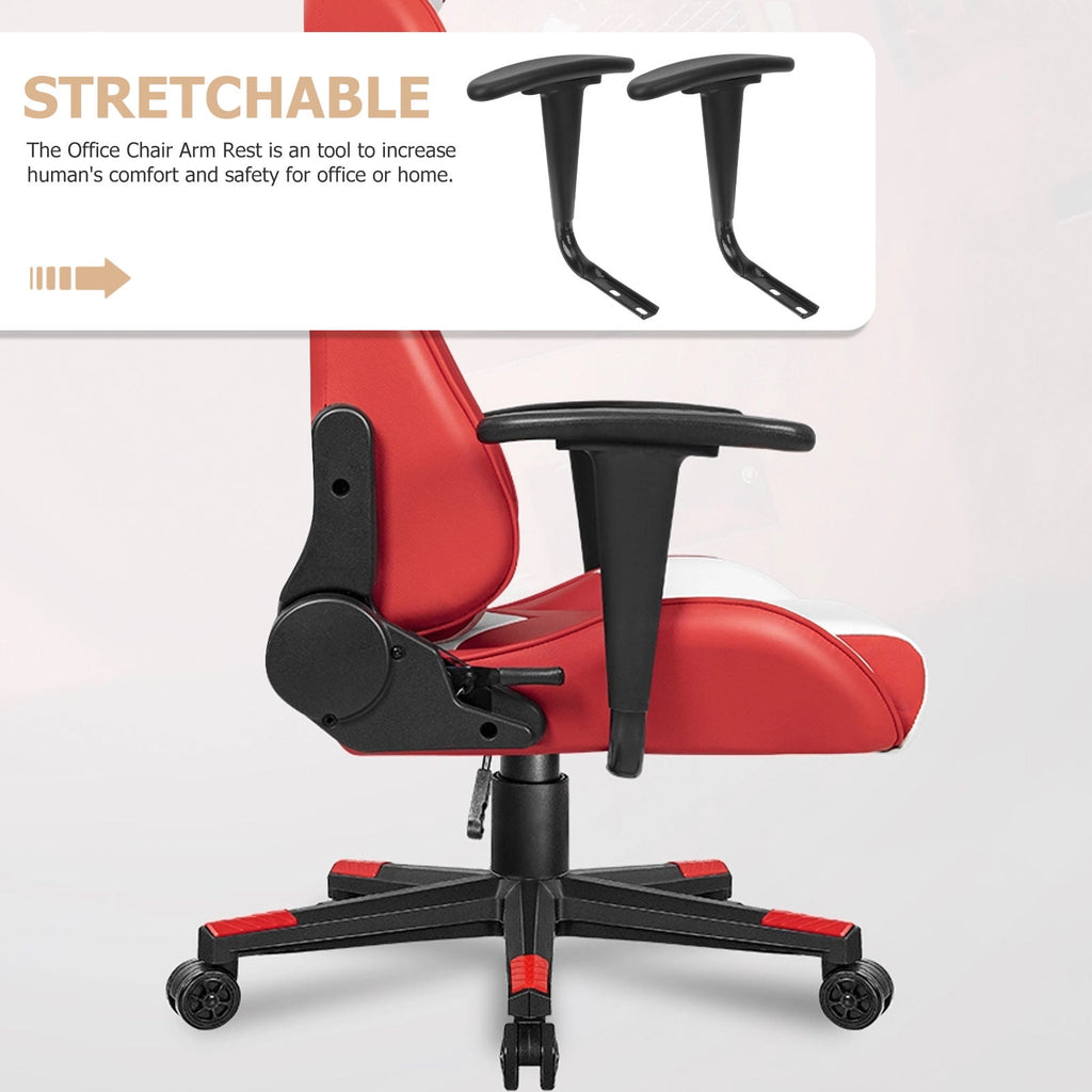 WHAMVOX  2 Pcs Arm Rest for Desk Chair Heavy Duty Support Gaming Office Black