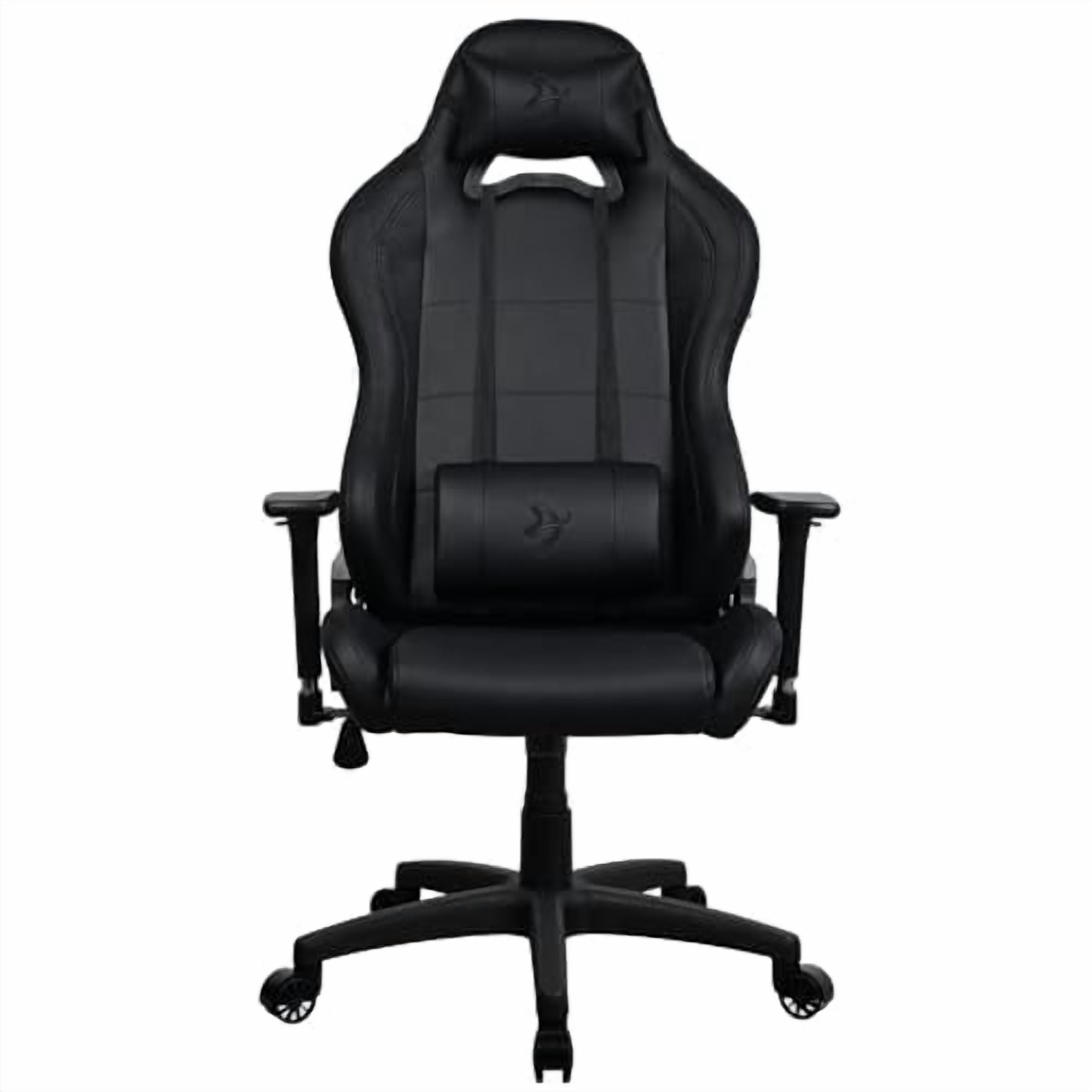 Arozzi Torretta Soft PU Leather Material Gaming Chair, Durable Ergonomic Office Chair with Adjustable Height, 3D Armrest & 2 Supportive Pillows (Pure Black)