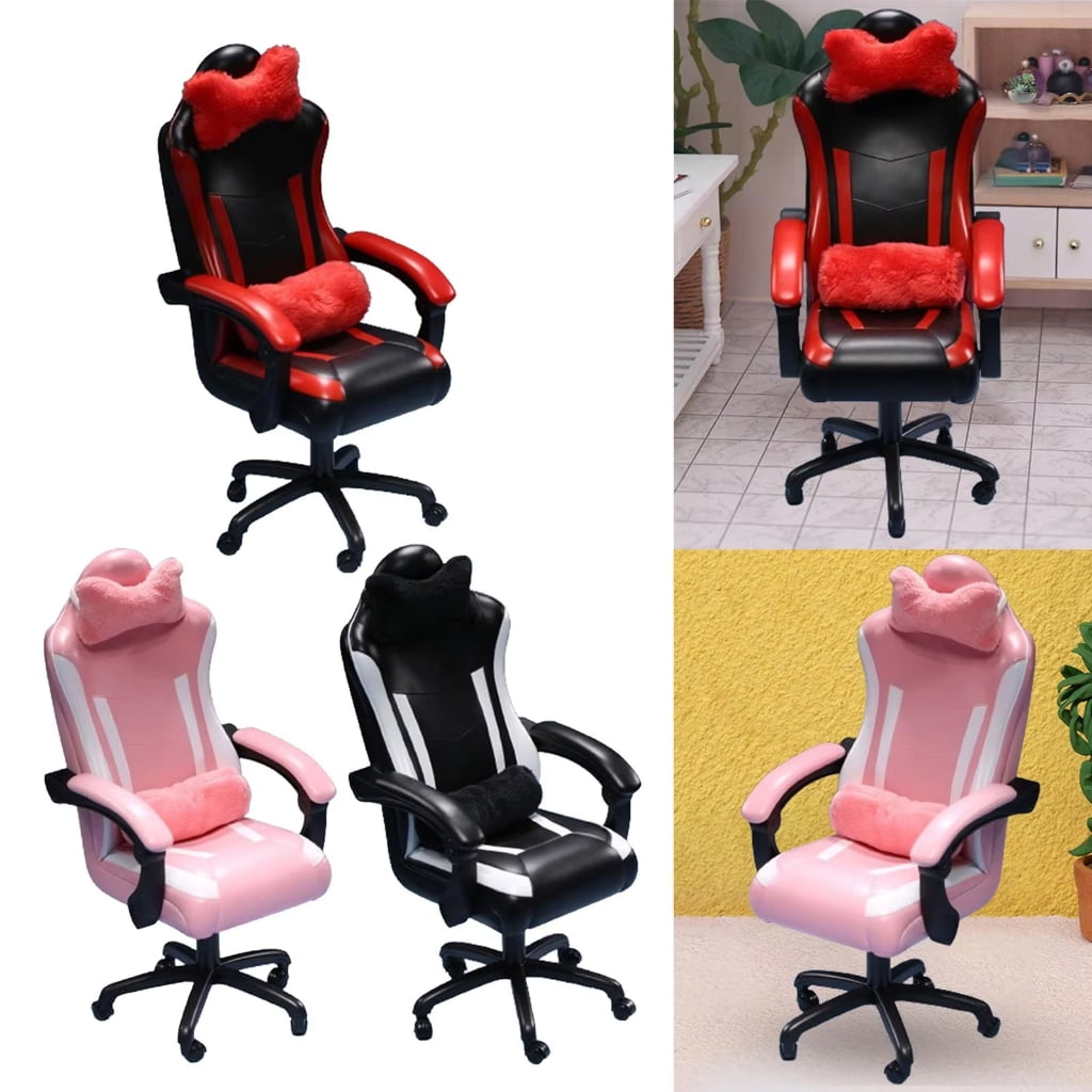 Girls Chair 1/6 Scale Pretend Play Kid Playset Video Game Scene Supplies