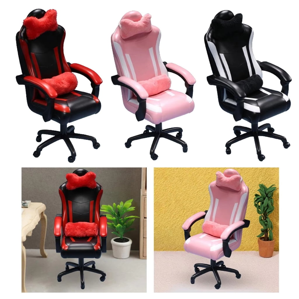 Girls Chair 1/6 Scale Pretend Play Kid Playset Video Game Scene Supplies