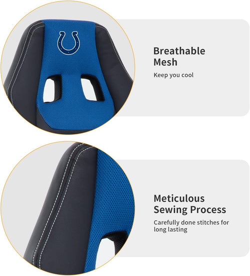 Dkelincs PC Gaming Chair Ergonomic Office Chair PU Leather Adjustable Computer Chair with Lumbar Support & Armrest (Blue, IND)