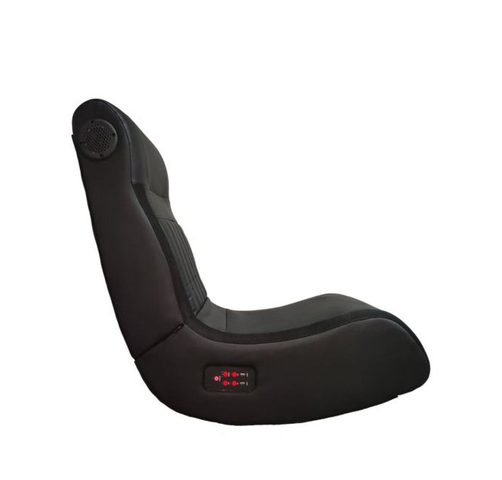Foldable Gaming Chair with Speakers & Vibration - LED Strip, Bluetooth, USB Port - Multi-Function Comfortable Gaming Seat for Console, PC & Mobile